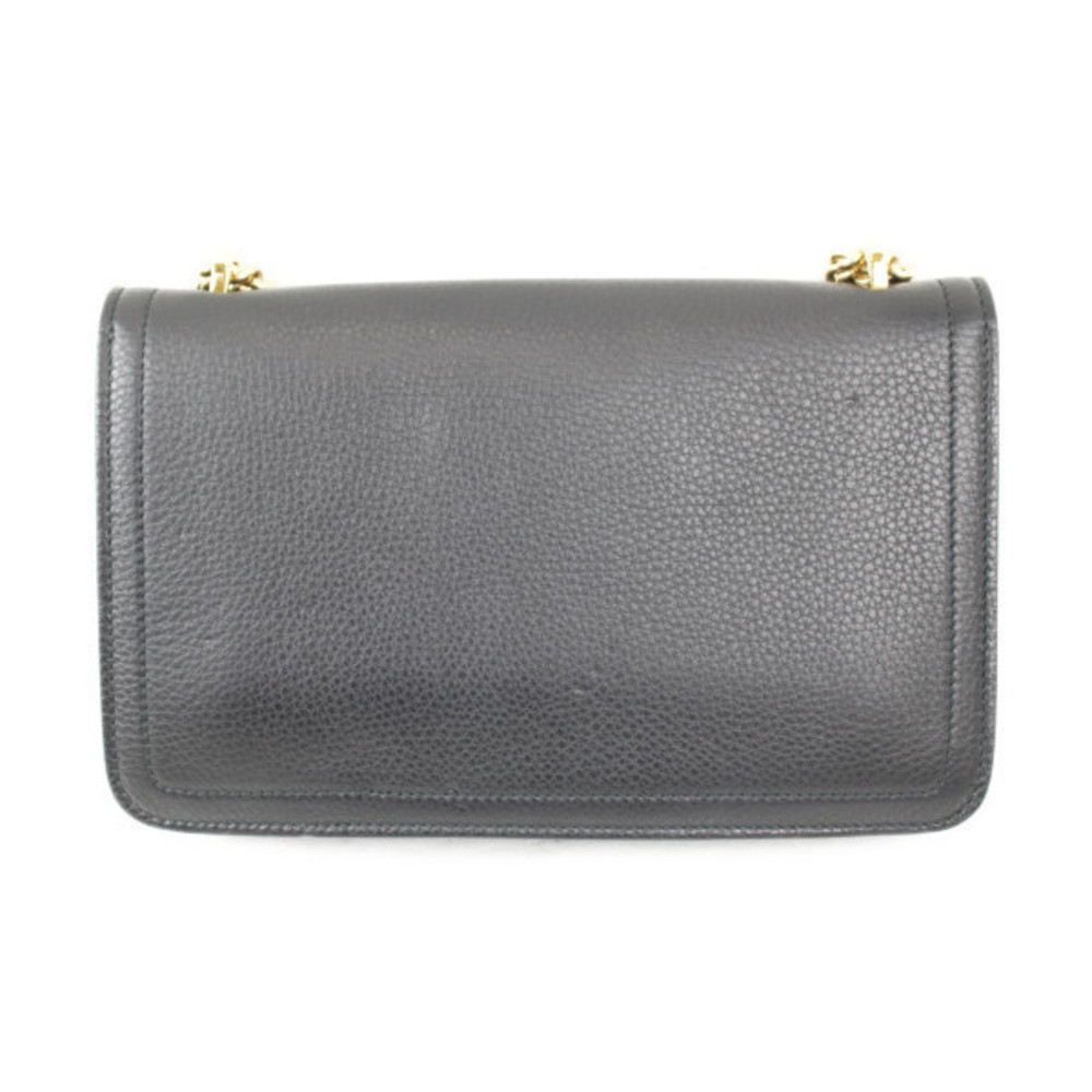 【SALVATORE FERRAGAMO】CHAIN SHOULDER BAG Salvatore Ferragamo Gancini Leather Chain Crossbody Bag